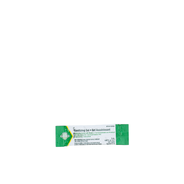 The image shows the Expack 0.1oz PP Standup Pouch Mono UniStick 3ml. The pouch is a small, clear, rectangular package with a standup base, designed to hold and dispense liquid or gel products. The front of the pouch is transparent, allowing the contents to be visible, and it features a spout at the top for easy dispensing. The overall design is sleek and functional, suitable for single-use applications.