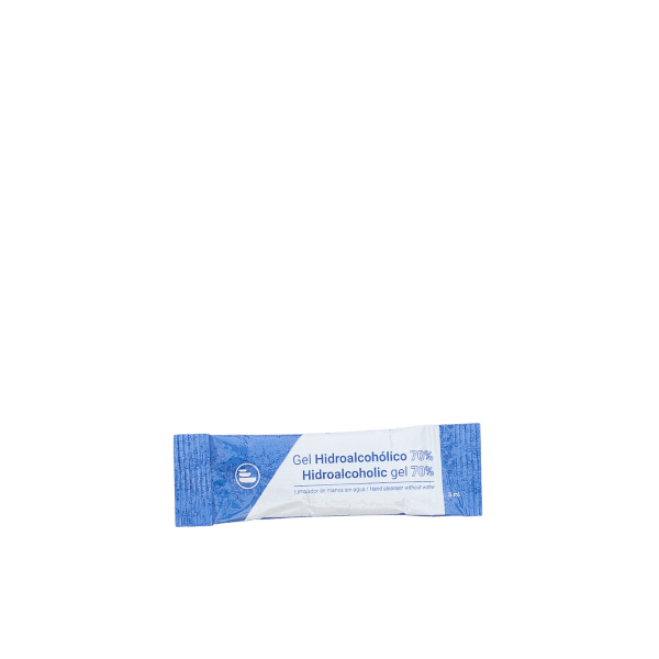 The image shows the ExPack 0.8oz PE Standup Pouch. This pouch is made of a smooth, flexible material and stands upright on its own. The front of the pouch is plain, with no visible branding, labels, or text. The top of the pouch features a tear notch for easy opening. The overall design is sleek and functional, suitable for packaging a variety of products.