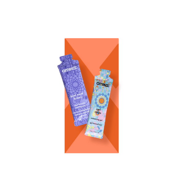 The image features the Expack 0.5oz PE Standup Pouch PCR Unitube 15ml. The product is a small, flexible pouch designed to stand upright. It is made of a semi-transparent plastic material, allowing a glimpse of the contents inside. The pouch has a smooth, glossy surface and is sealed at the top with a notch for easy opening. The bottom is gusseted, enabling the pouch to stand on its own. The overall design is sleek and functional, ideal for holding and dispensing small quantities of liquids or gels.