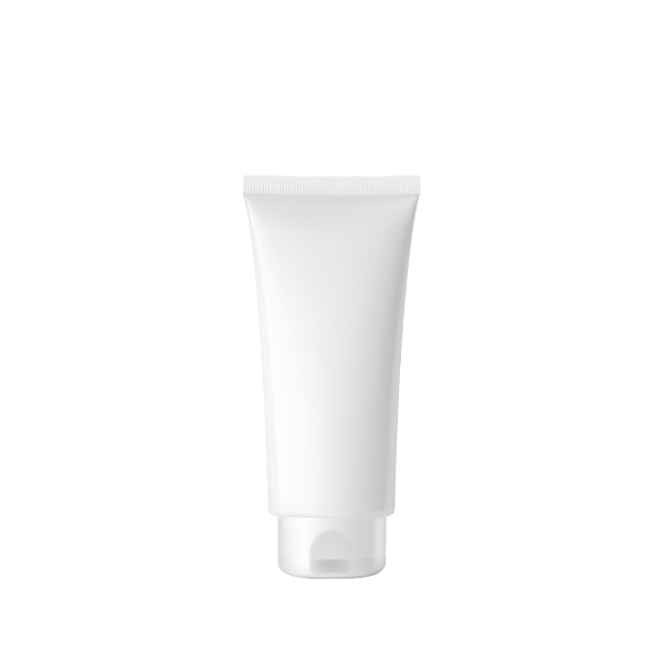 The image shows a Burhani Packaging Solutions 3.7oz PE Tube PBL Round. The tube is white with a smooth, glossy finish. It has a cylindrical shape and a flat cap at one end. The cap appears to be screw-on and is also white, matching the tube. The tube's surface is clean and free of any labels, text, or designs, giving it a minimalist and professional appearance.