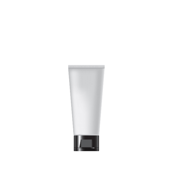 The image displays the Burhani Packaging Solutions 0.7oz PE Tube PBL Oval. This product is a small, cylindrical tube designed for packaging various creams, gels, or lotions. The tube is predominantly white and features a smooth, glossy surface. It has a screw-on cap at the top for secure closure and easy dispensing of the contents. The overall design is sleek and practical, making it suitable for travel-sized cosmetic or personal care products.