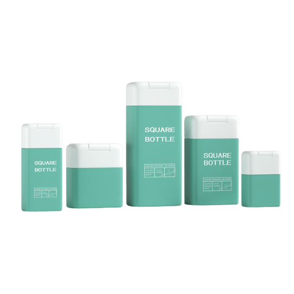 1.7oz /50ml 18mm HDPE Square Bottle
