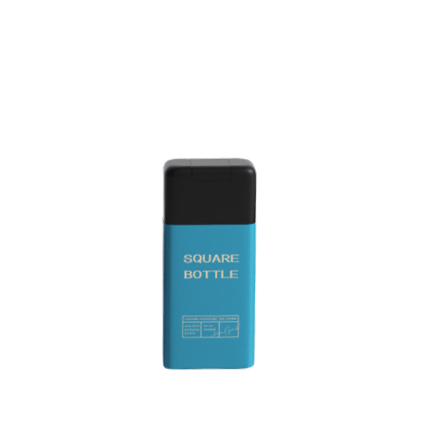 3.4oz /100ml 18mm HDPE Square Bottle