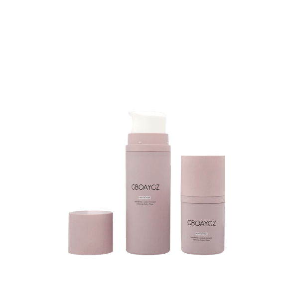 The image shows the Garrett Hewitt International 5.1oz AS Airless Bottle, GRF-150. The bottle is cylindrical with a clear body, allowing visibility of the contents inside. The top features a pump dispenser with a sleek, silver finish. The overall design is modern and minimalist, emphasizing practicality and ease of use. The bottle stands upright, highlighting its elegant and functional design.