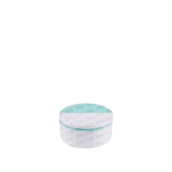 The image shows a clear, cylindrical 1.7oz jar from Jerhel Plastics Inc. The jar has a smooth, transparent body and a matching clear lid, giving it a minimalist and sleek appearance. The clean design makes it suitable for various cosmetic or personal care products.
