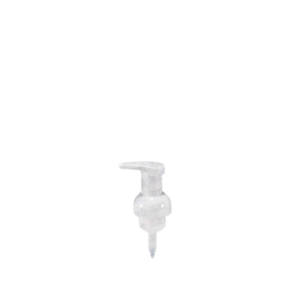 The image shows the Jerhel Plastics Inc. Pump 40-400 (JI-2327). It features a white plastic pump dispenser with a smooth, cylindrical neck that is compatible with 40-400 thread finishes. The pump has a long, slender nozzle extending from the top, designed for dispensing liquids. The overall design is simple and functional, suitable for a variety of liquid products.