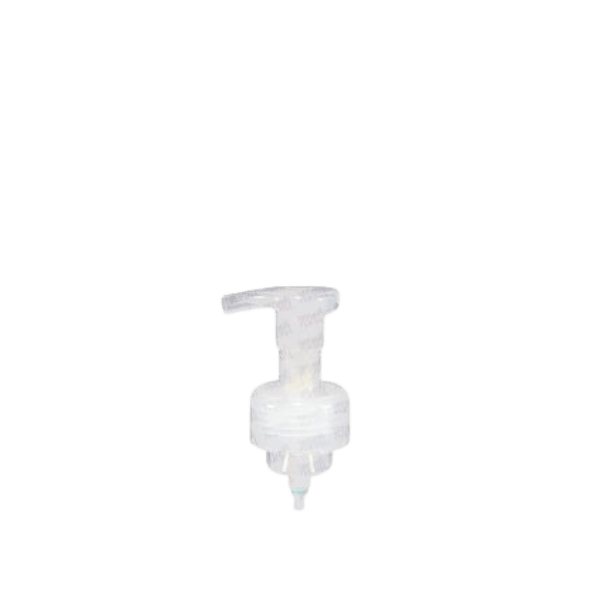 The image shows a white plastic pump dispenser with a long nozzle and ribbed grip. The product is the Jerhel Plastics Inc. Pump 43-400 (JI-2328).