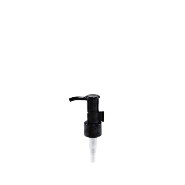 The image displays a "Jerhel Plastics Inc. Pump 20-410 JI-770." The product is a white plastic pump dispenser with a standard 20-410 neck finish. The pump features a ribbed texture on the collar for easy grip and a sleek, elongated nozzle for precise dispensing. The pump is shown in an upright position, clearly highlighting its functional design and smooth surface.