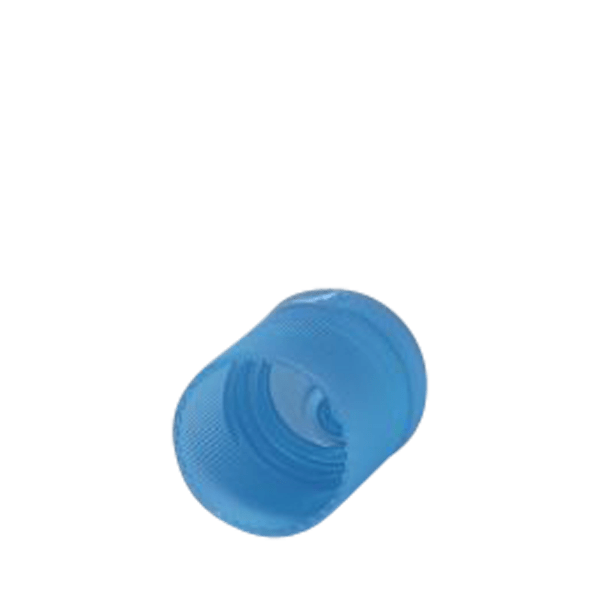 The image displays the MENSHEN PP Flip Top Cap 24/415. The cap is cylindrical in shape with a smooth, flat top that flips open. The color of the cap is a solid, neutral tone, likely white or light gray. The flip-top mechanism is situated on the upper surface of the cap, designed for easy opening and closing. The cap appears to be made of durable plastic and is designed to fit a 24/415 neck finish.