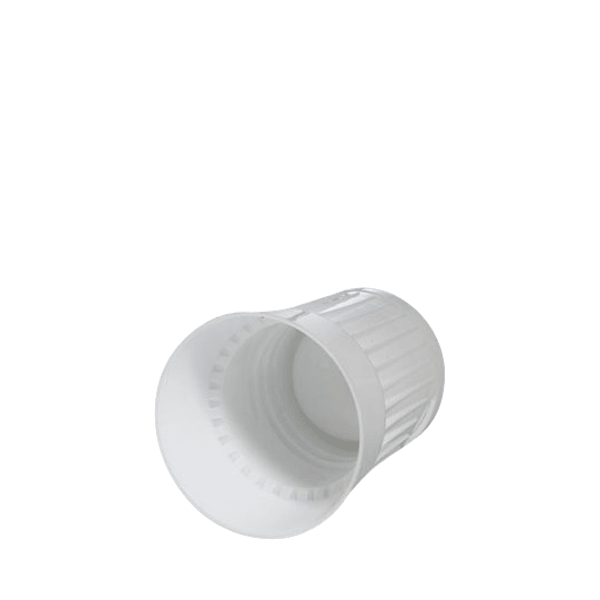 The image displays the MENSHEN PP Flip Top Cap 28. The cap is shown in a closed position, featuring a smooth, rounded top with a hinge that allows the top to flip open. The cap appears to be made of a durable plastic material and is designed for easy opening and closing. The overall design is simple and functional, with a sleek, uniform shape.