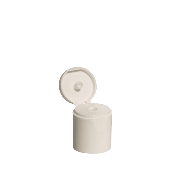 The image shows a Menshen PP Flip Top Cap. It is a cylindrical plastic cap designed for bottles or containers, featuring a hinged flip-top mechanism for easy dispensing. The cap is shown in a neutral color, and its smooth surface and ergonomic design are clearly visible. This cap is intended to provide a secure closure and convenient access to the container’s contents.