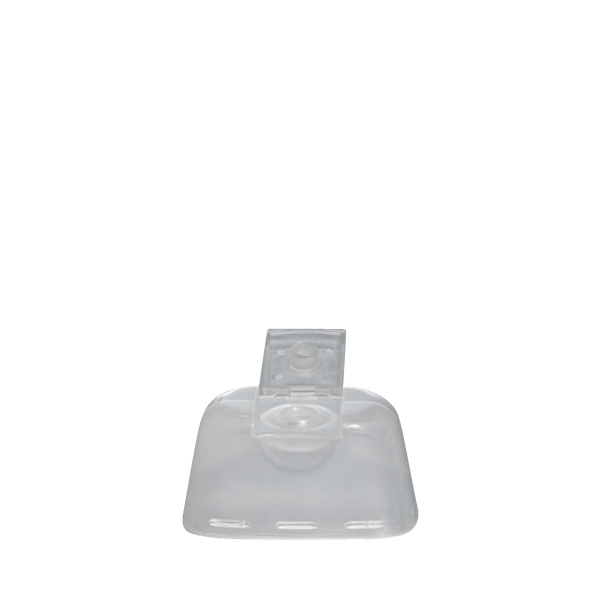 The image shows a Menshen PP Flip-Top Cap. The cap is designed with a hinge mechanism that allows it to flip open and close securely. It is made of polypropylene material and features a smooth, rounded shape. The cap appears to be uniform in color and has a glossy finish. This type of cap is typically used for bottles or containers to provide easy access to the contents while ensuring a tight seal when closed.
