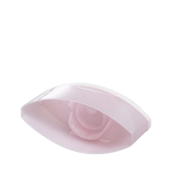 Image of a Menshen PP Flip-Top Cap. The cap is circular and made of plastic, featuring a hinged lid that can be flipped open and closed. The cap is shown in a neutral color, with a smooth surface and a small tab on the edge for easy opening.