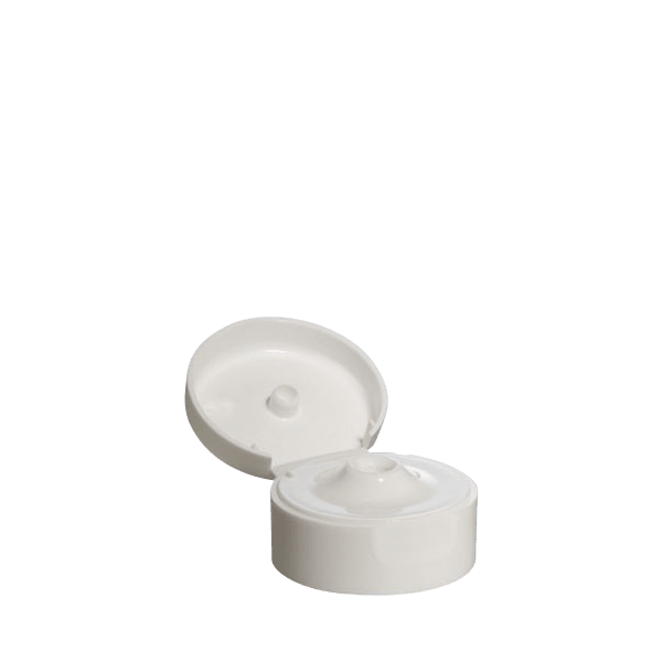 The image displays the MENSHEN PP Tube Cap M15. It is a small, circular, white plastic cap designed for tube closures. The cap has a smooth surface with a slight ridge for easy gripping and twisting. The design is simple and functional, suitable for sealing the contents of a tube securely.