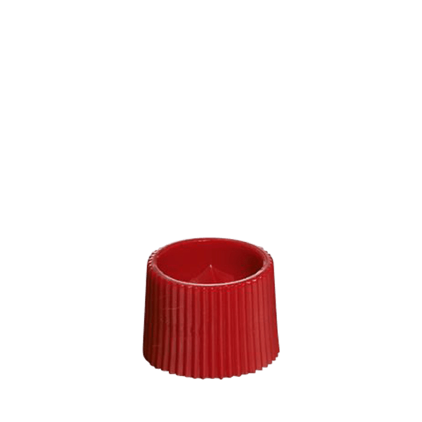 The image shows a white plastic cap designed for tube packaging. The cap has a ribbed edge for easy grip and a flat top surface. This product is the Menshen PE Tube Cap M15. The cap appears to be smooth with a circular shape and is intended to be used as a closure for tubes.