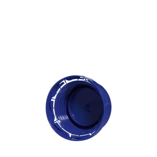 The image shows a Menshen PP Threaded Closure 40 Chemical Closure. It is a circular, white plastic cap with a threaded design, which allows it to be securely screwed onto compatible containers. The cap appears to be smooth with a slightly raised edge, and there are no visible logos, text, or additional features on its surface. This closure is designed for chemical containers, ensuring a tight and secure seal.