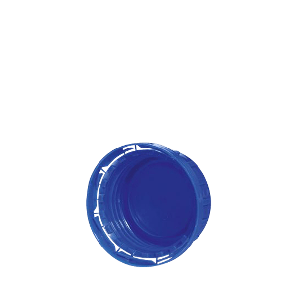 The image shows the Menshen PP Threaded Closure 45 Chemical Closure. This product is a round, white, plastic cap with a threaded design for secure sealing. The closure appears to have a smooth surface with a slight groove pattern around the outer edge for better grip during application. The top of the cap is flat with no additional markings or features visible.