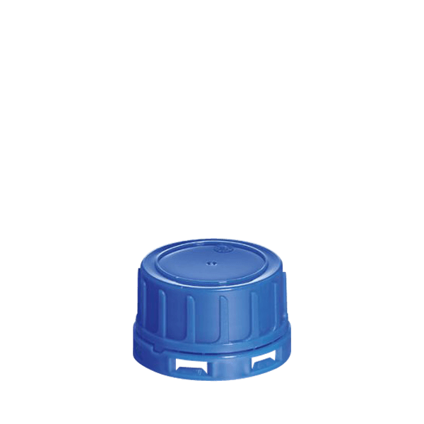 The image shows the Menshen PP Threaded Closure 40 Chemical Closure. This product is a cylindrical, white plastic cap with a smooth, flat top and ridges around the perimeter for easy gripping. The threaded interior is designed to securely attach to compatible containers, providing a tight seal for chemical products.