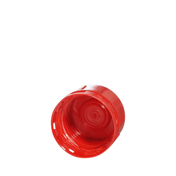 The image shows a MENSHEN PP Threaded Closure 32 Chemical Closure. The product is a plastic screw-on cap designed for chemical containers. It has a smooth, cylindrical shape with a slightly domed top. The color of the cap is white, and it features a ridged pattern along the sides for better grip. The top surface appears plain and unmarked.