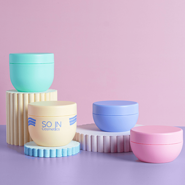 The image depicts the Simex 10.1oz PP Jar. It shows a transparent, cylindrical plastic container with a wide mouth and a flat base. The jar has smooth, clear sides, allowing visibility of the contents inside. The lid is not shown in the image. 