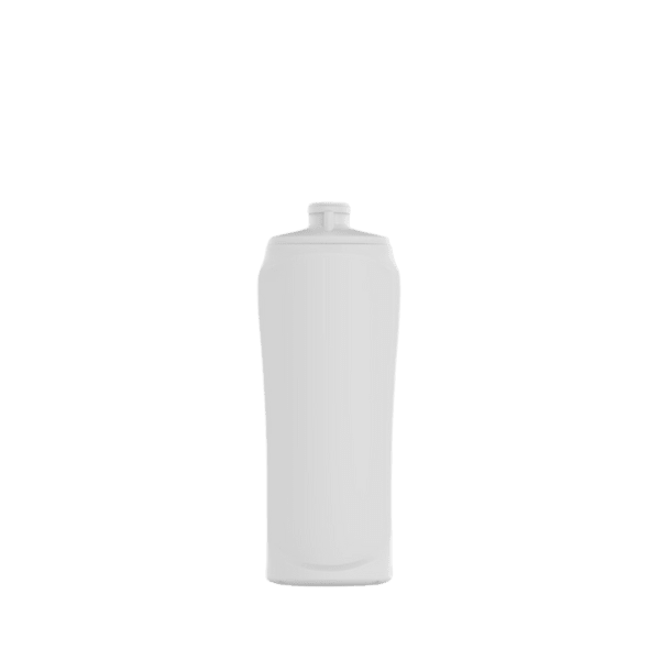 The image shows a Hudson Associates 13.0oz HDPE Bottle. The bottle is white and made from high-density polyethylene (HDPE). It has a cylindrical shape with a smooth surface and a narrow neck. The bottle features a 24mm screw cap opening at the top, suitable for liquid storage. The clean, minimalist design is suitable for various packaging needs.