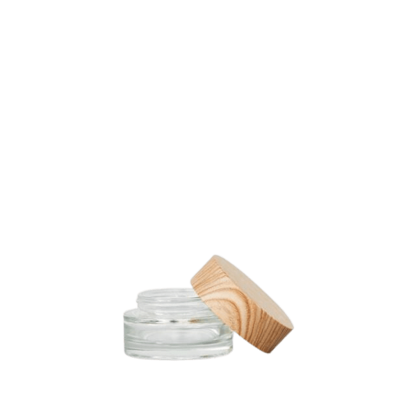 0.1oz /4ml Glass Crystal Chorus Jar with Woodacity® Cap