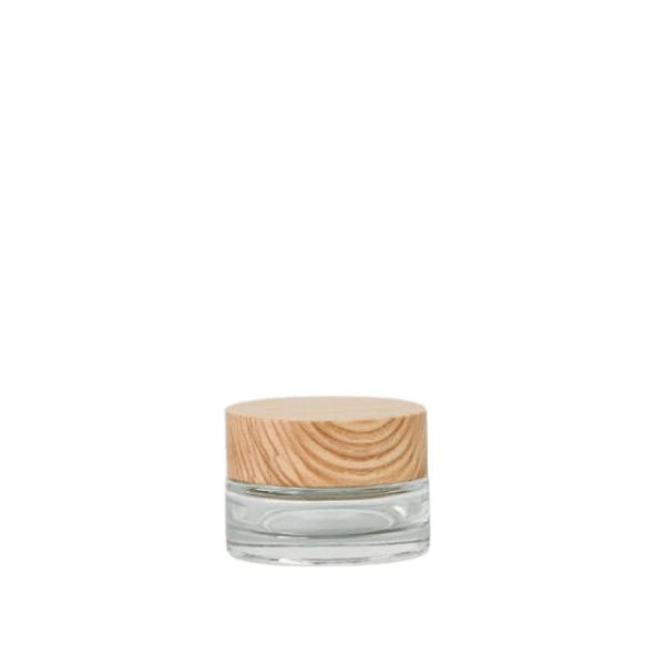0.5oz /15ml Glass Crystal Chorus Jar with Woodacity® Cap