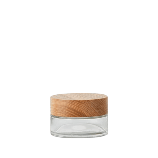1oz /30ml Glass Crystal Chorus Jar with Woodacity® Cap