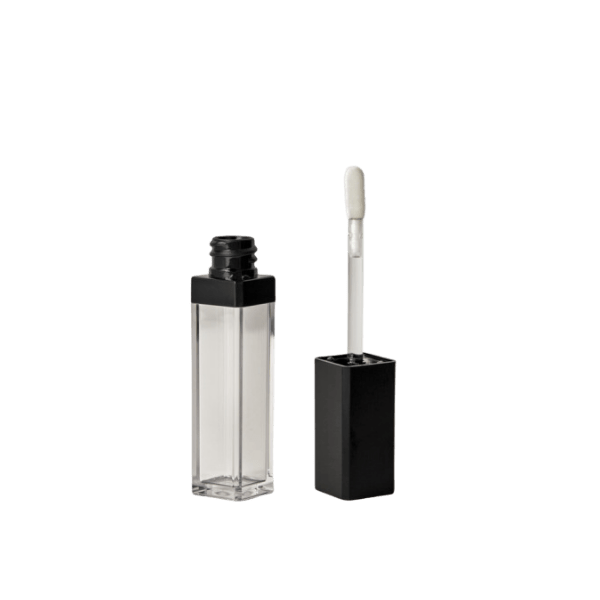 0.2oz /6ml Frida PET Square Lip Gloss Tube with Essential Applicator
