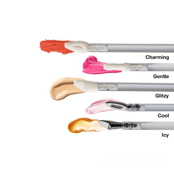 0.3oz /8ml Louise PET Cylinder Lip Gloss Tube with Cool Applicator