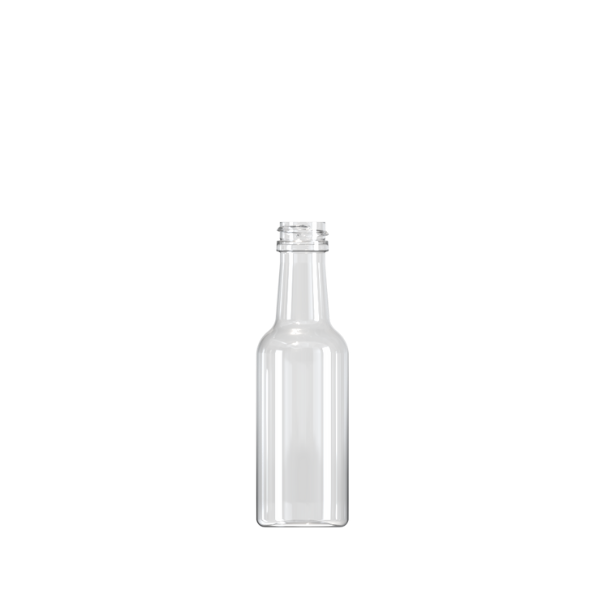 1.7oz /50ml 18-ROPP PET Bevel Bottle