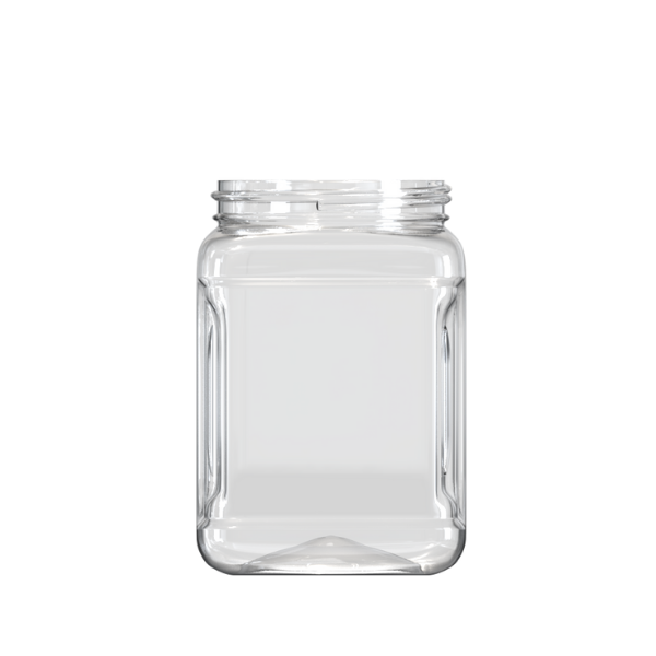 64oz /1.9L 110-400 PET Square Jar