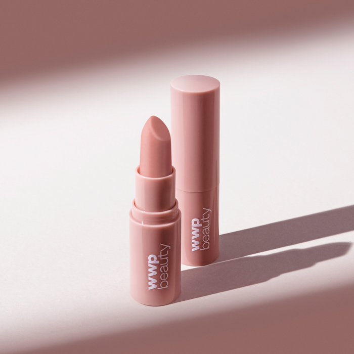 WWP Beauty lipstick packaging showcasing decoration capabilities including silk screening and hot stamping