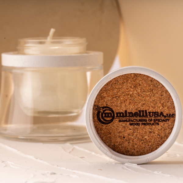 Monomaterial Wood 38-400 Threaded Closure with Cork Sealing Disc