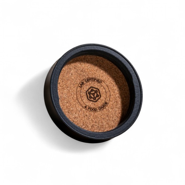 Monomaterial Wood 48-400 Threaded Closure with Cork Sealing Disc