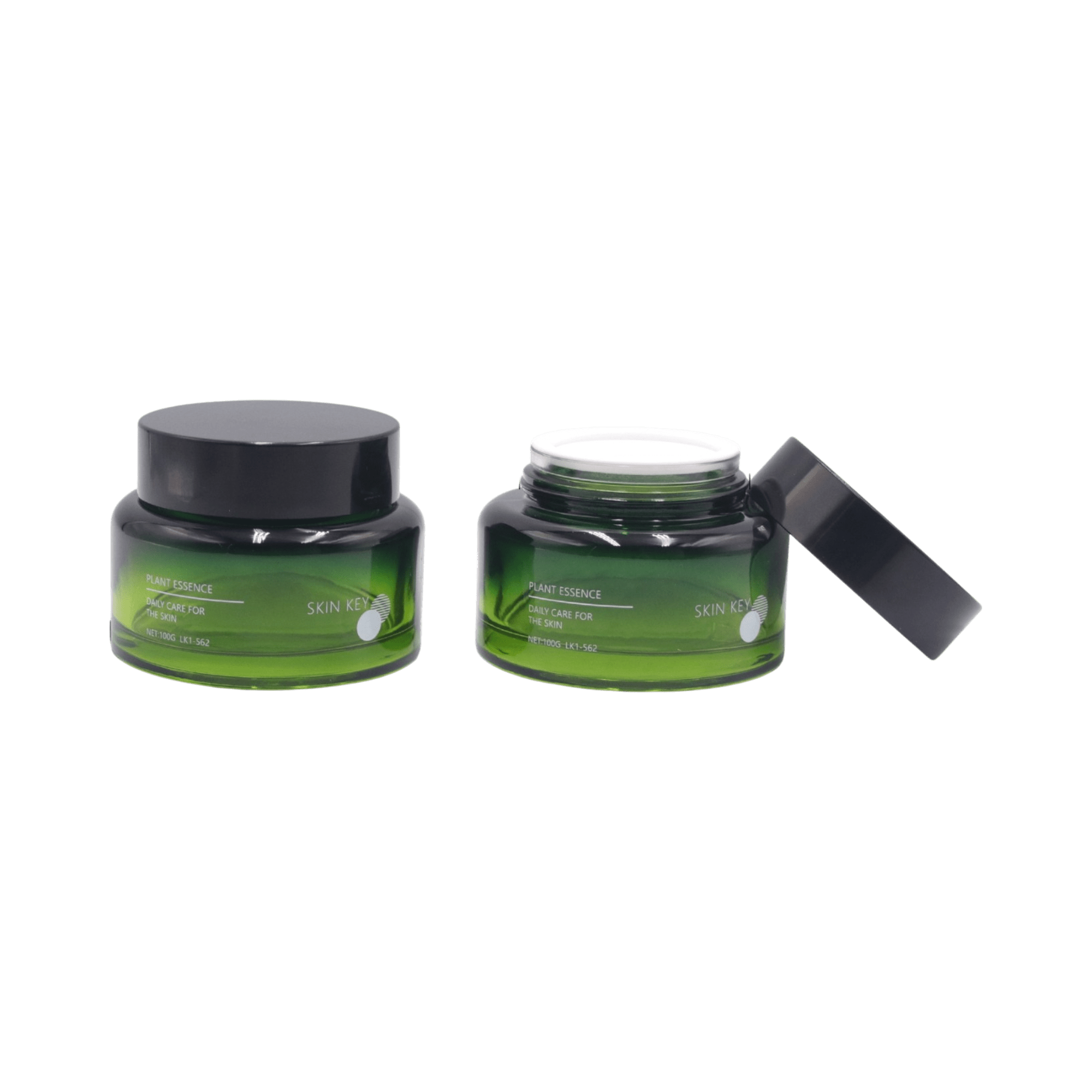 3.4oz Glass Round Jar with Straight Sided Closure