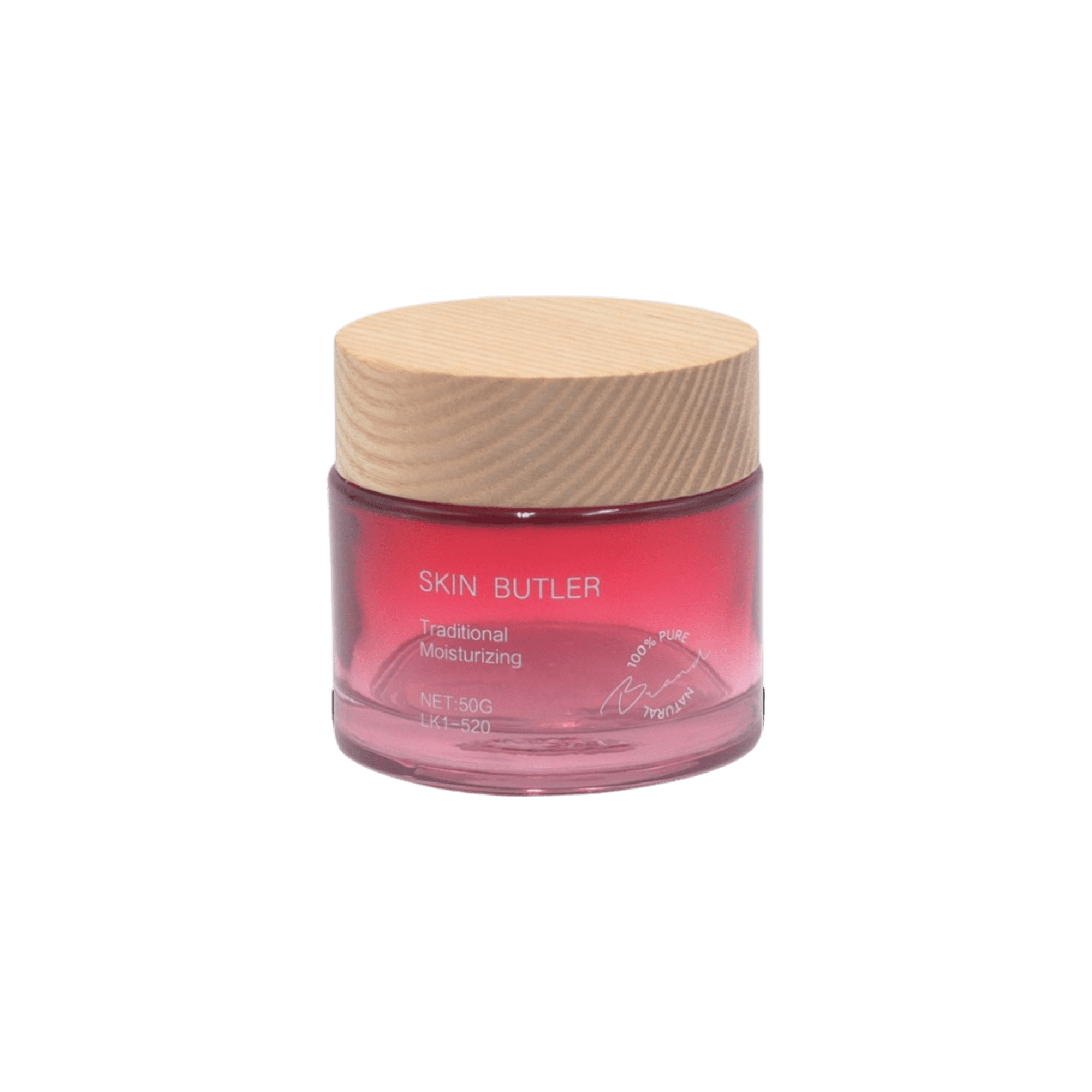 1.7oz Glass Straight Sided Jar with Straight Sided Bamboo Closure