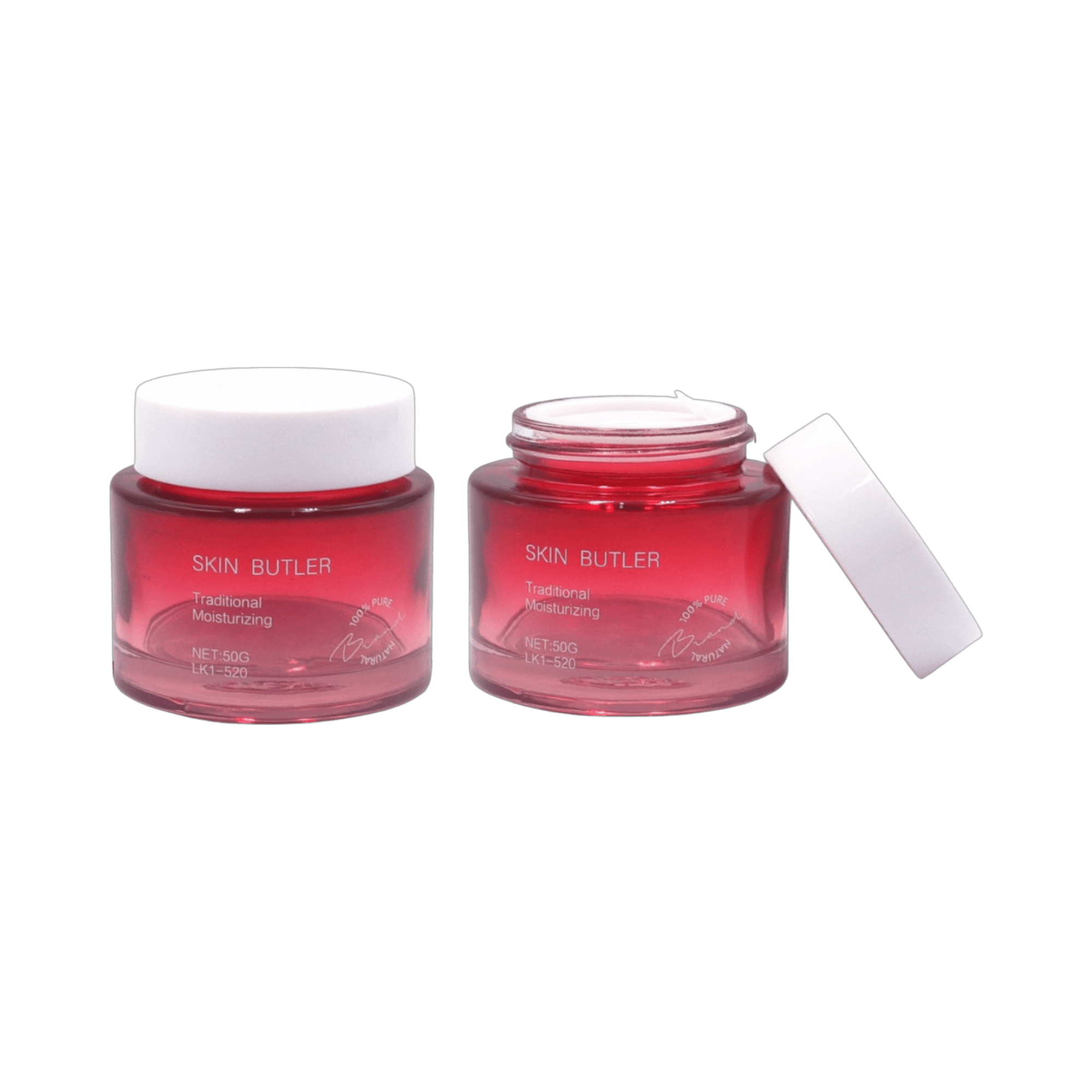 1.7oz Glass Straight Sided Jar with Straight Sided Closure