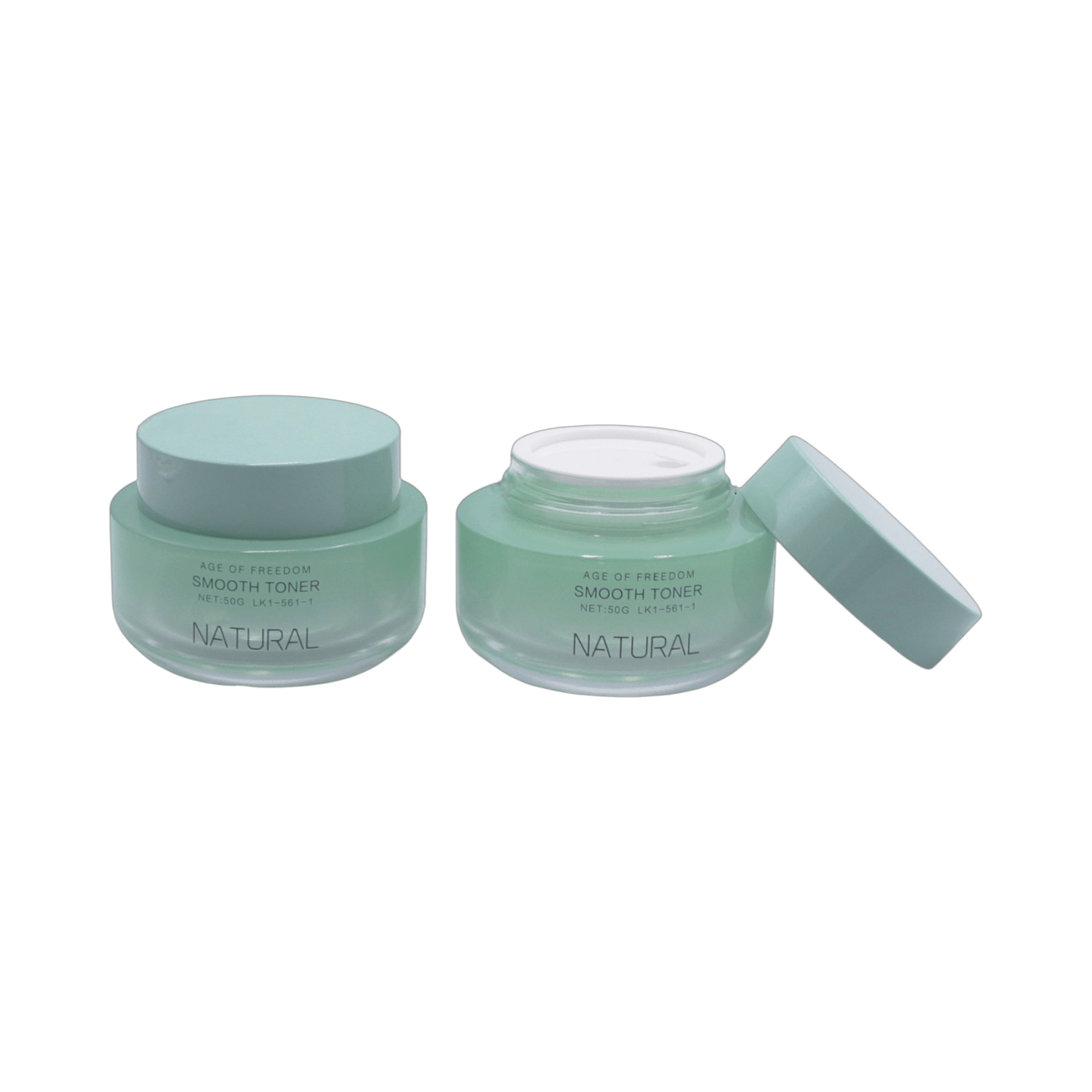 3.4oz Glass Round Jar with Straight Sided Closure