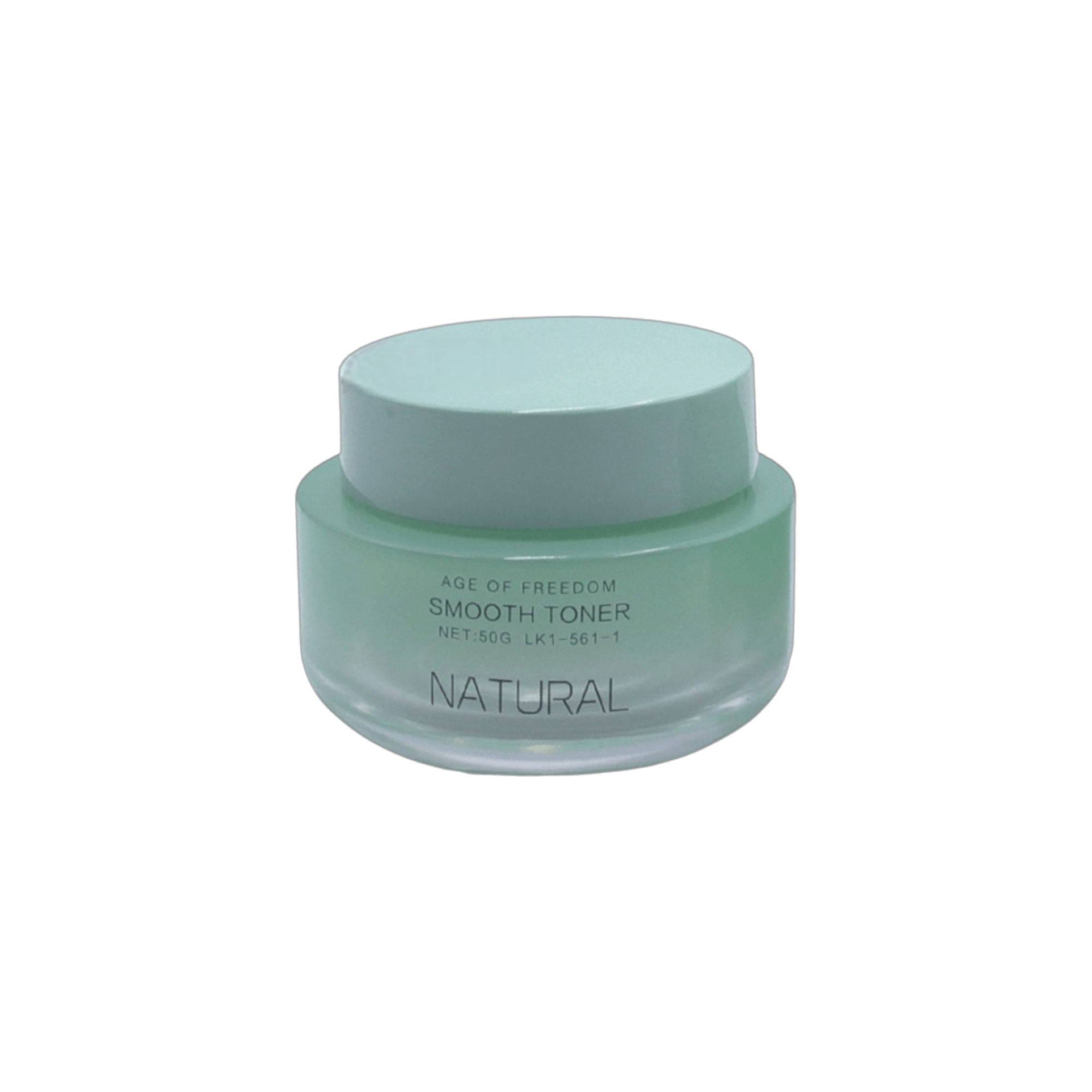 Refillable 1.7oz Glass Round Jar with Straight Sided Closure