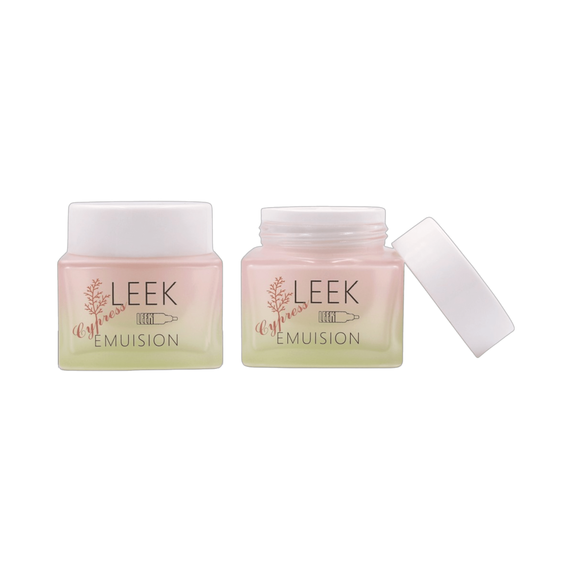 Refillable 1.7oz Glass Square Jar with Straight Sided Closure