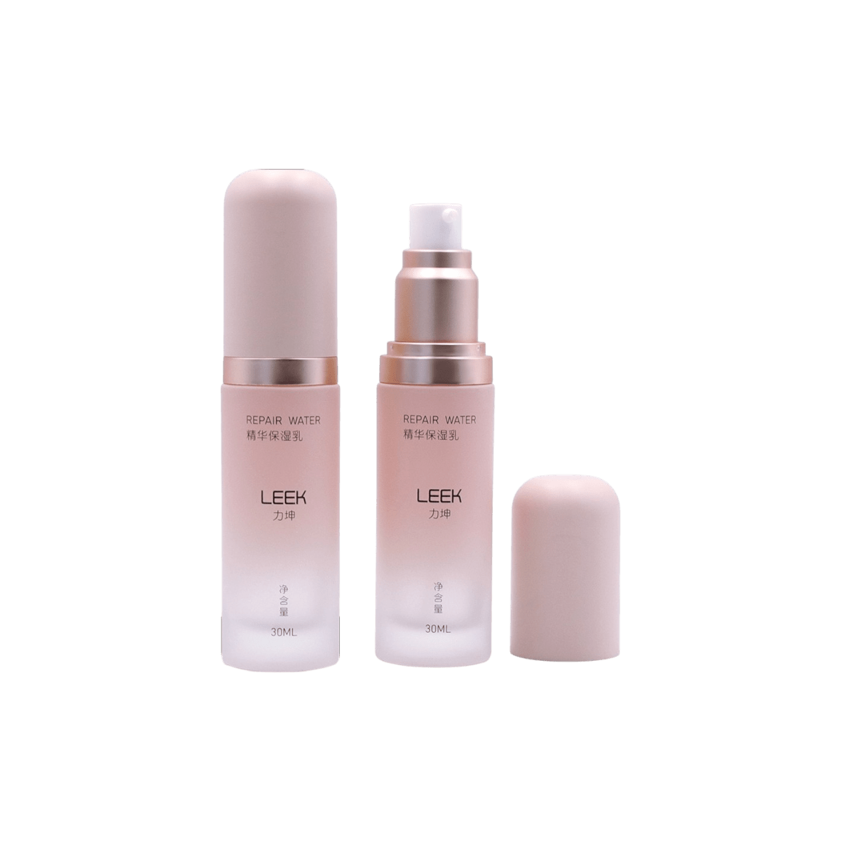 1oz Glass Cylinder Bottle with Pump