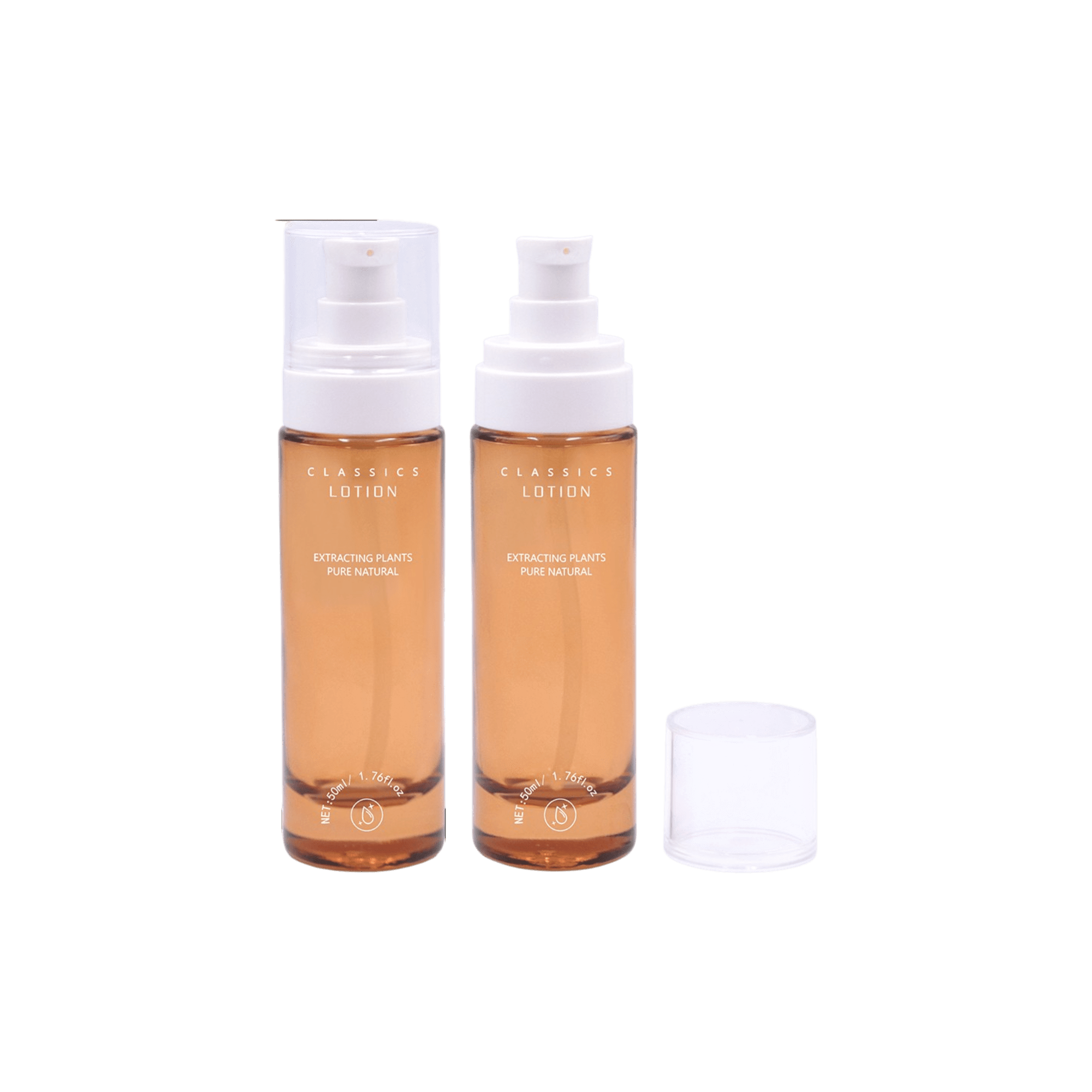 3.4oz Glass Cylinder Bottle with Pump