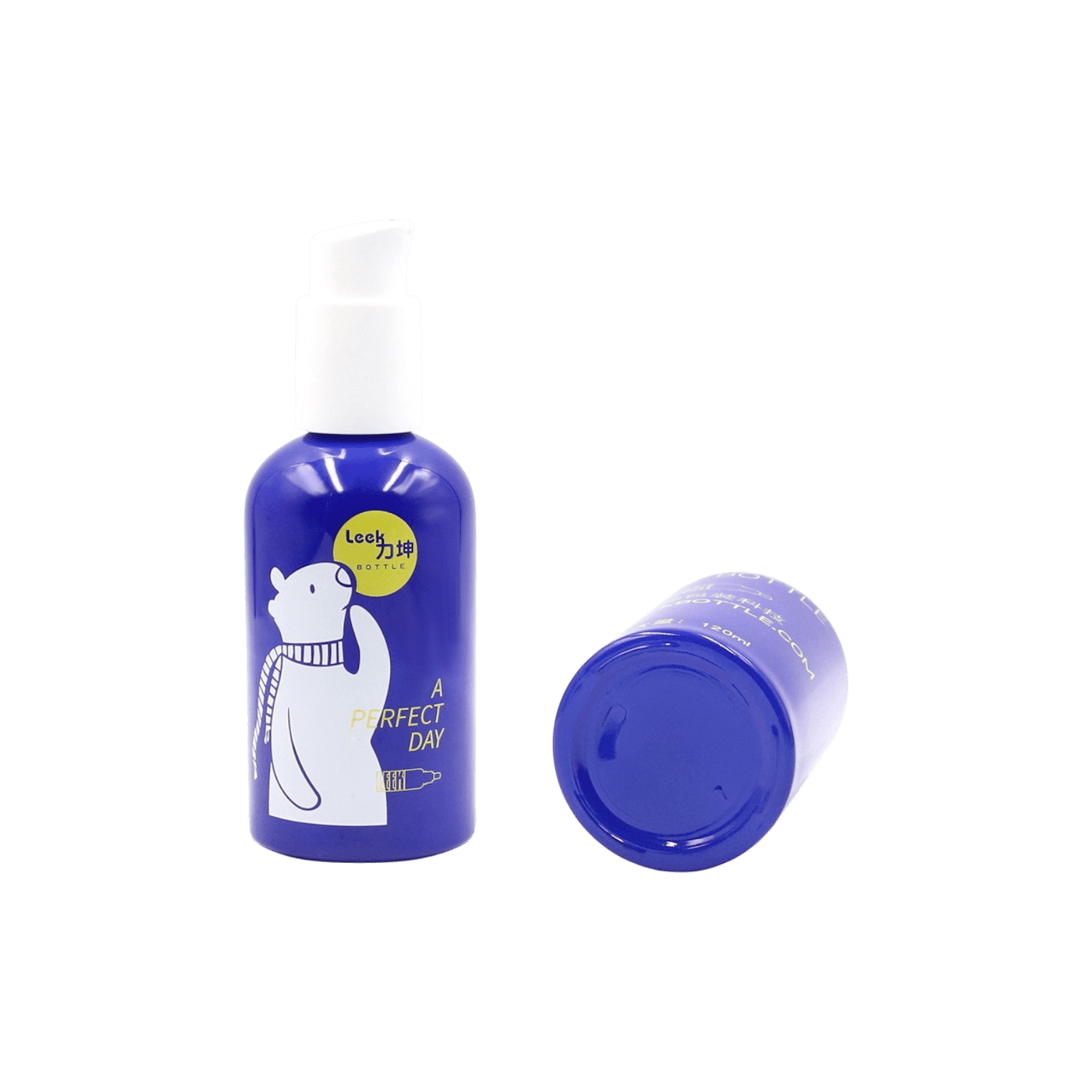 4.1oz Glass Round Bottle with Pump