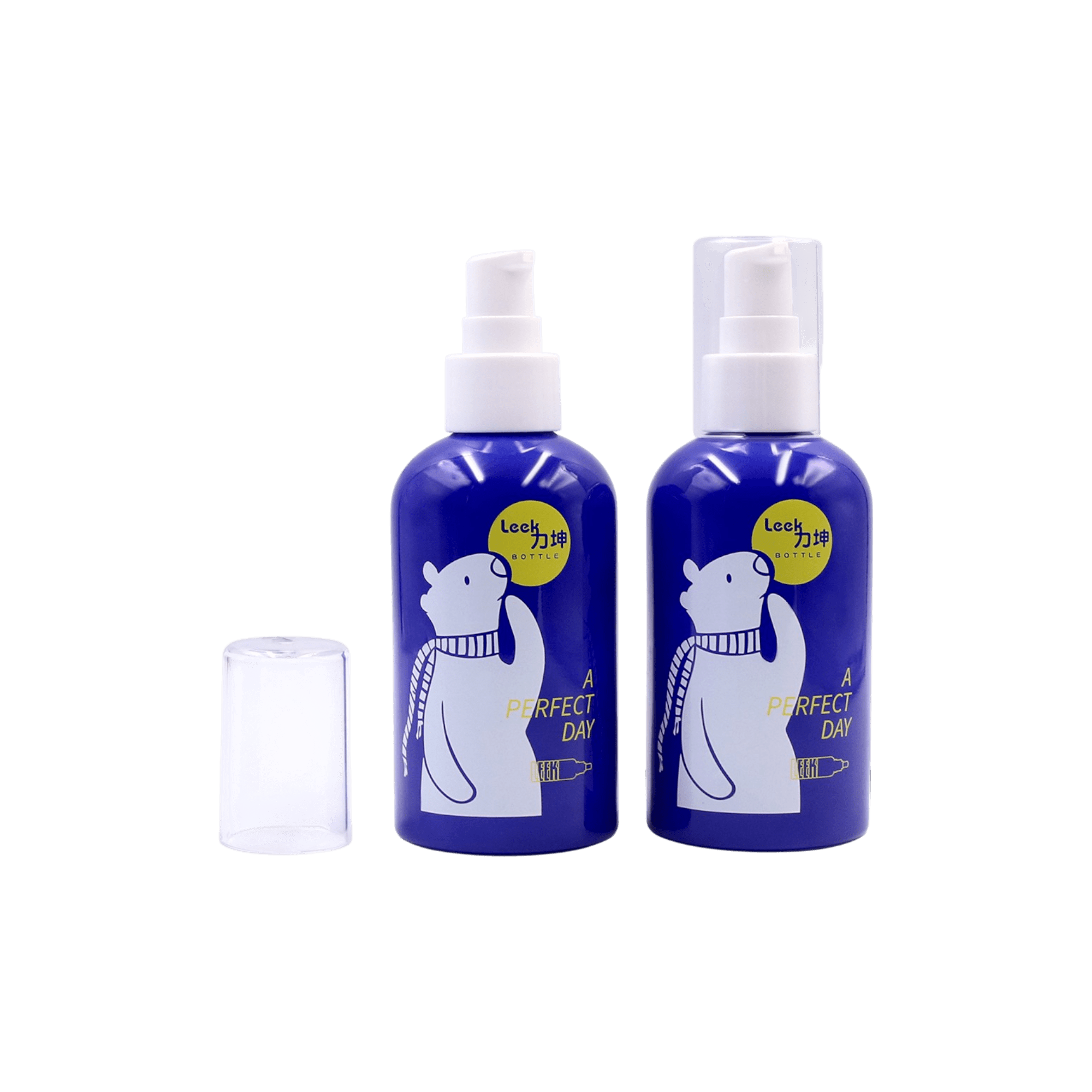 4.1oz Glass Round Bottle with Pump