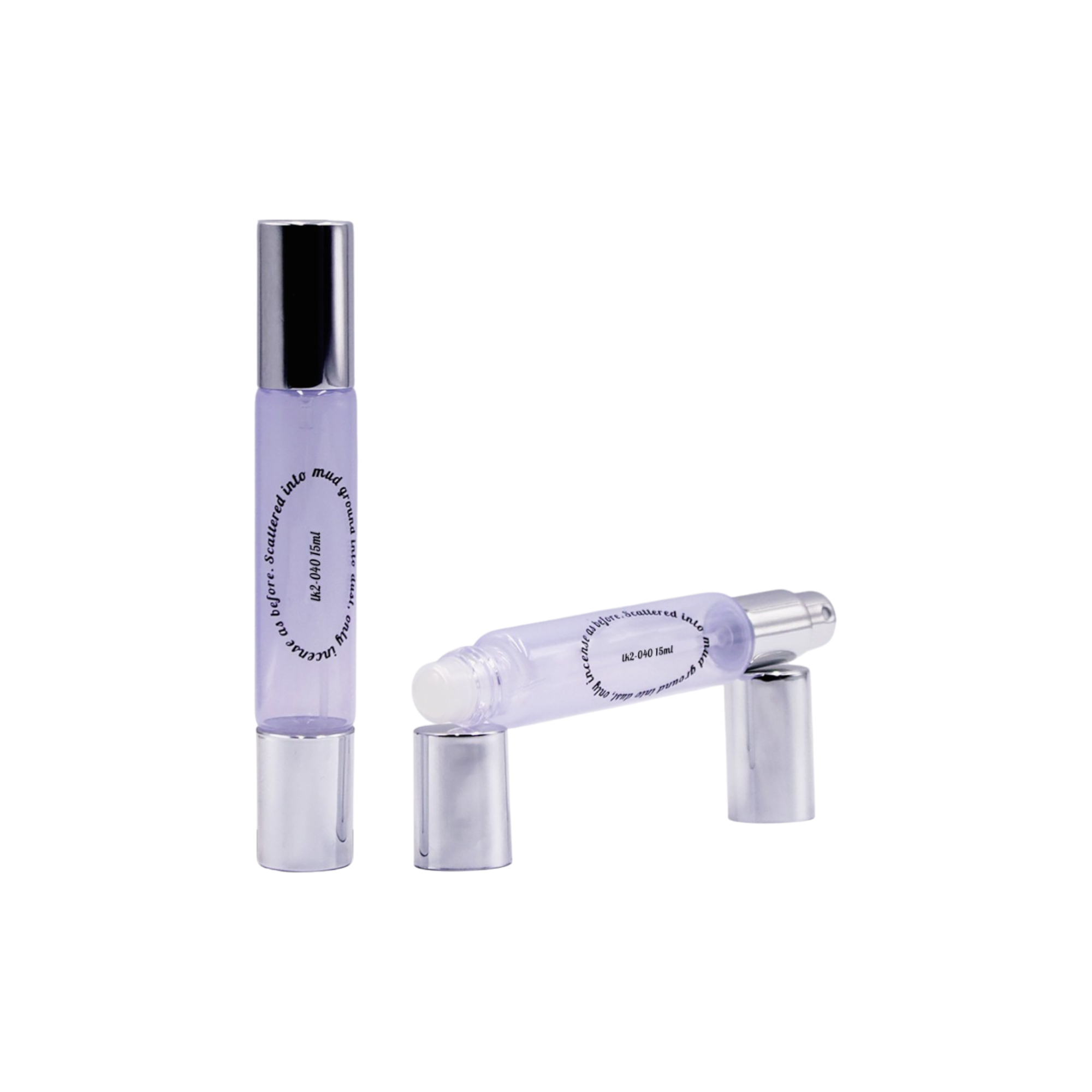 0.5oz Glass Dual-Ended Vial with Sprayer & Roll-On Tip