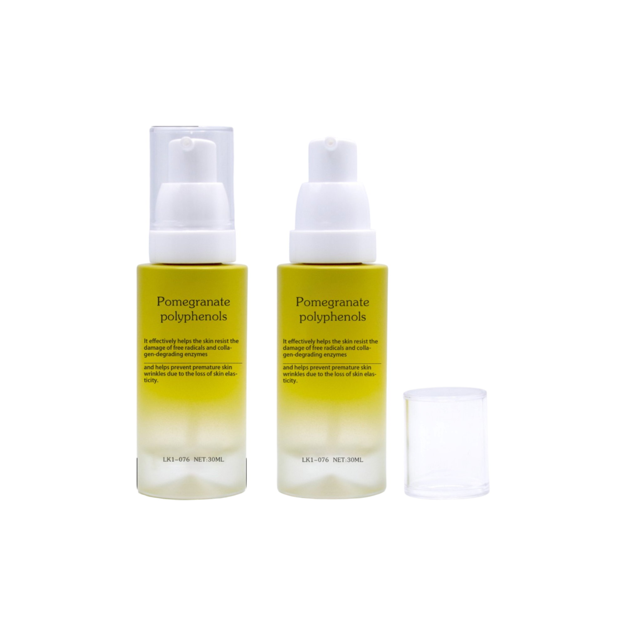 1oz Glass Cylinder Bottle with Pump