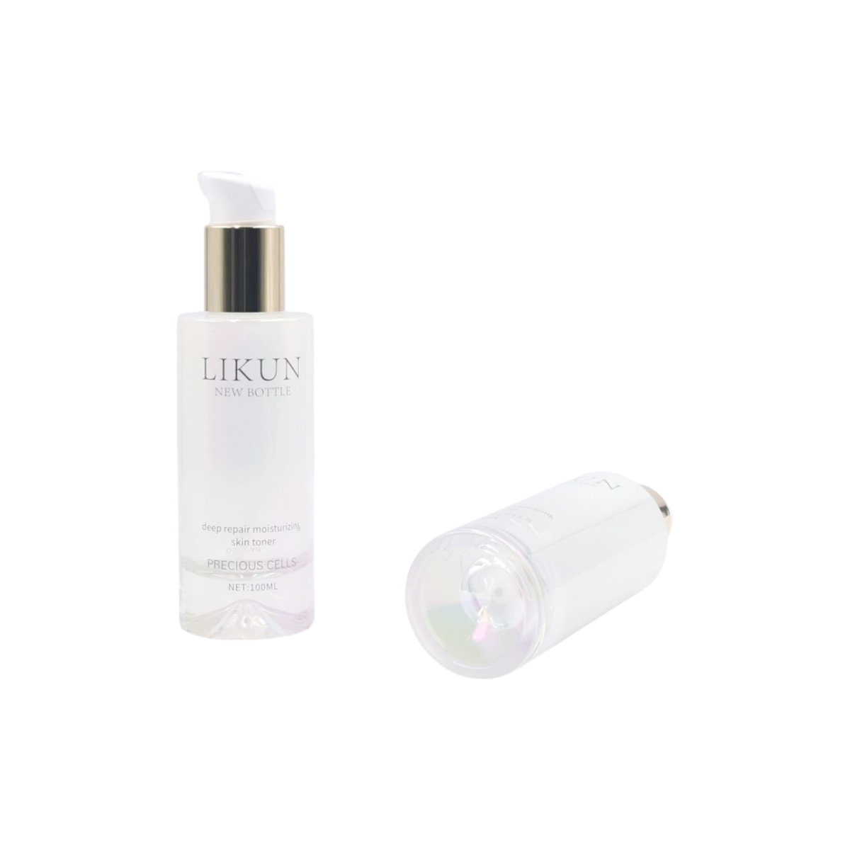 3.4oz Glass Cylinder Bottle with Pump