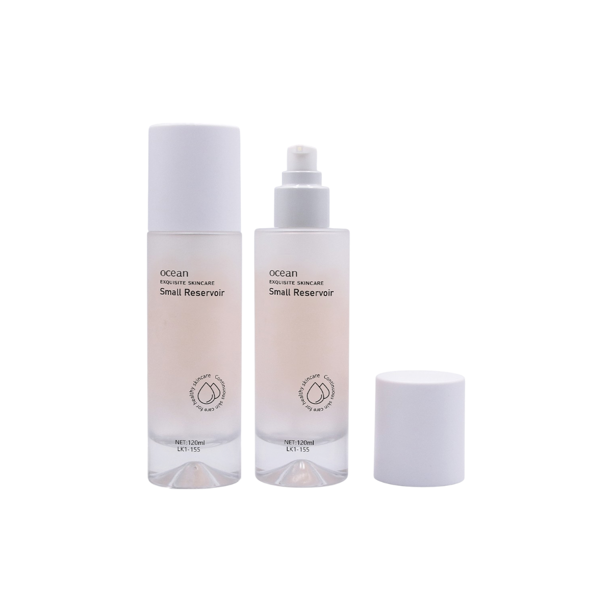 4.1oz Glass Cylinder Bottle with Pump