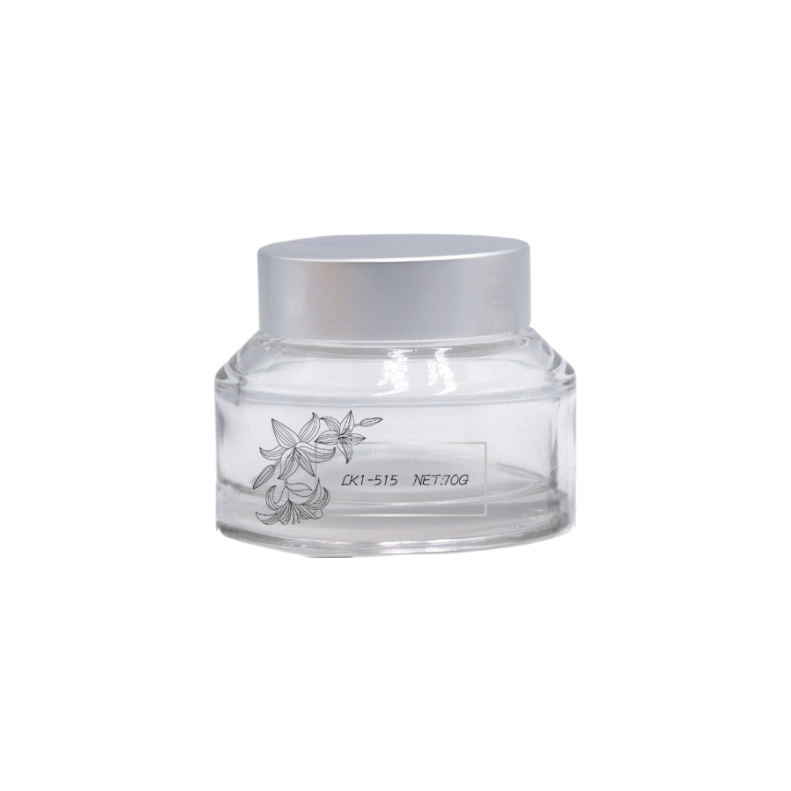 2.4oz Glass Specialty Jar with Straight Sided Closure